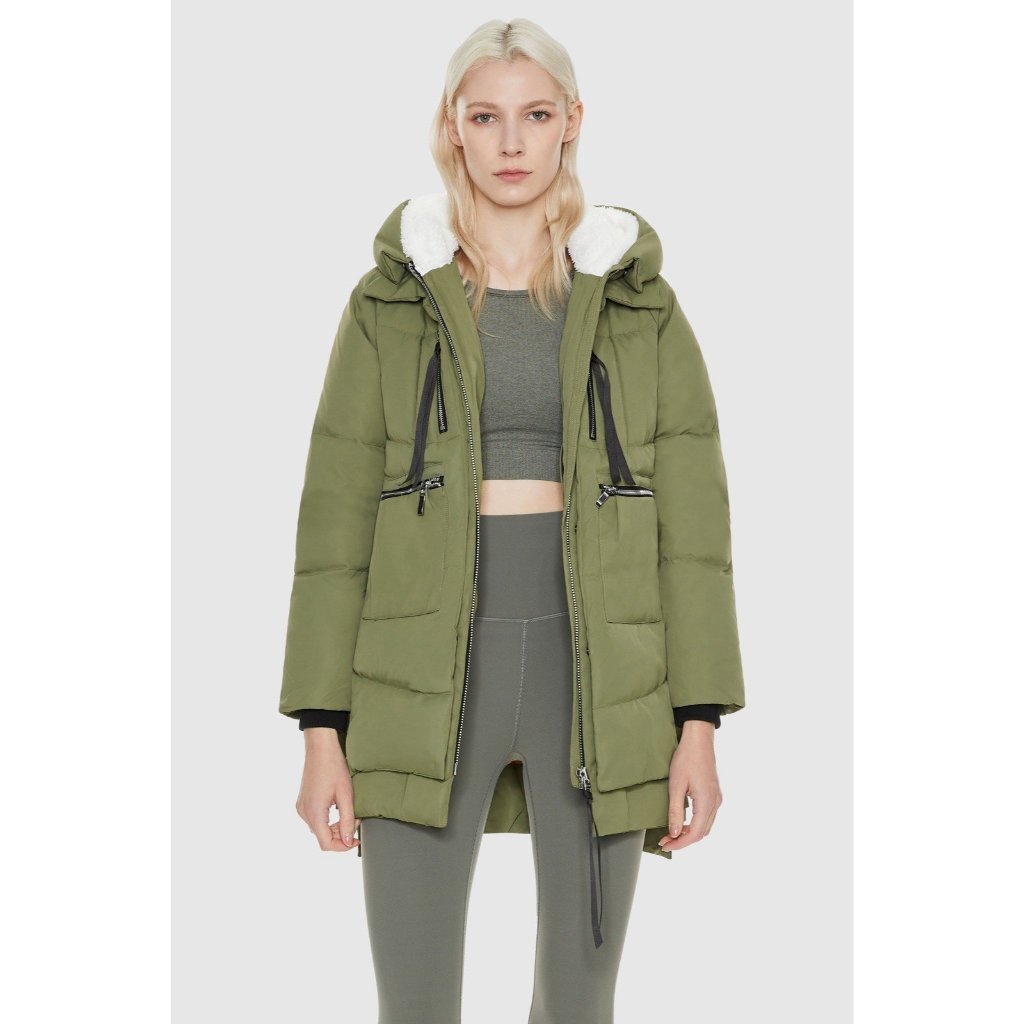 Orolay 092 Universe Thickened Duck Down Jacket Women's Small Green Waterproof